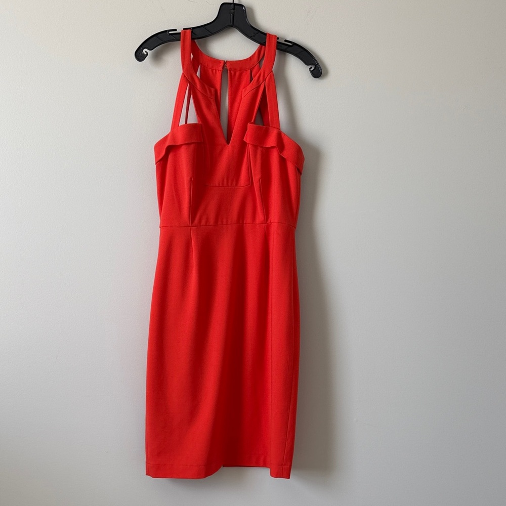 BCBGMaxAzria Vibrant Orange Mini Dress